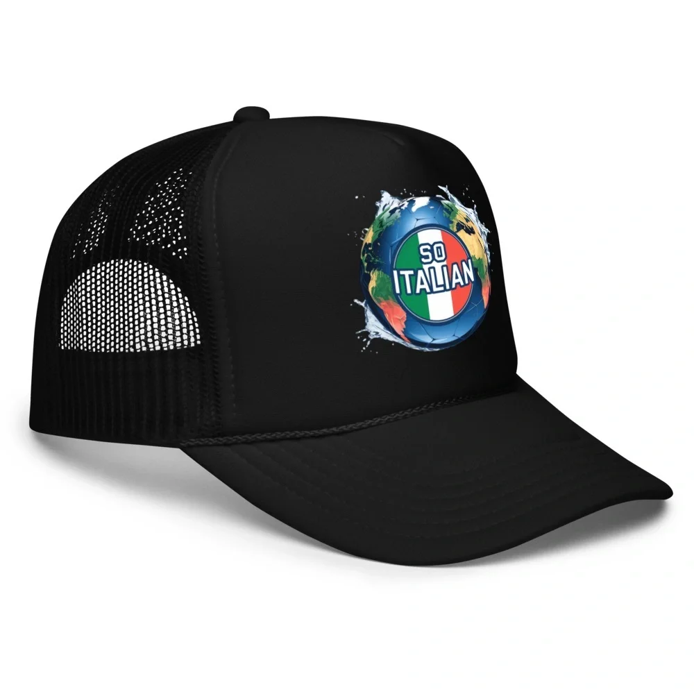 So Italian Black Trucker Hat with Colorful Logo by I’M So What Co 2025 - Picture 3 of 5